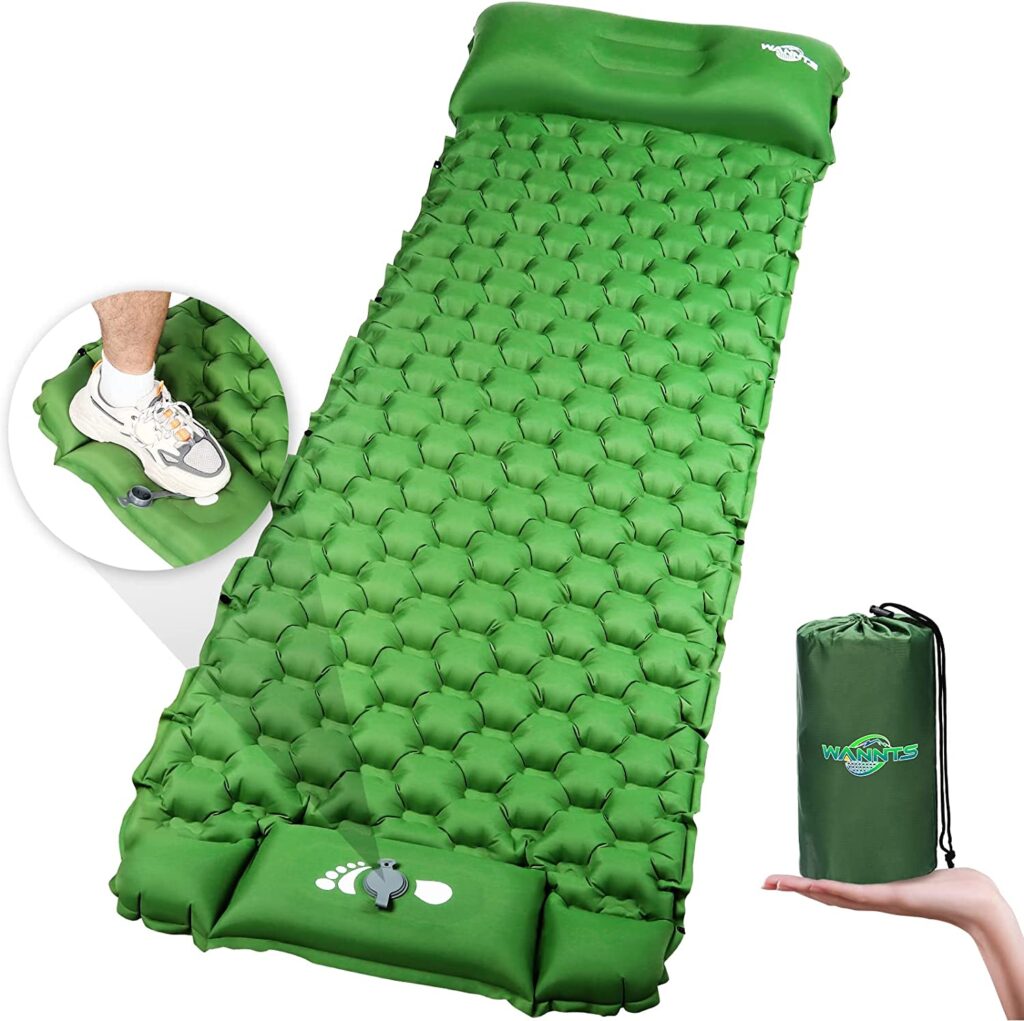 WANNTS Ultralight Inflatable Sleeping Mattress for Camping