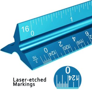 12 inch Aluminum Architect Scale Ruler